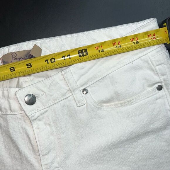 Paige Skyline Ankle Peg Jeans in White Size 30 EUC - Picture 10 of 12